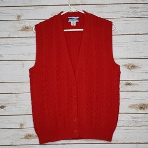 Pendleton Sleeveless Cardigan